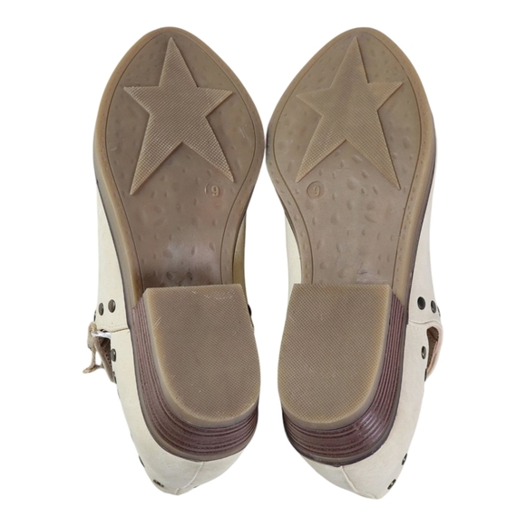 Seven Antonio Bootie 2035 White Studded Western Ankle Boots Size 9 - Picture 8 of 11